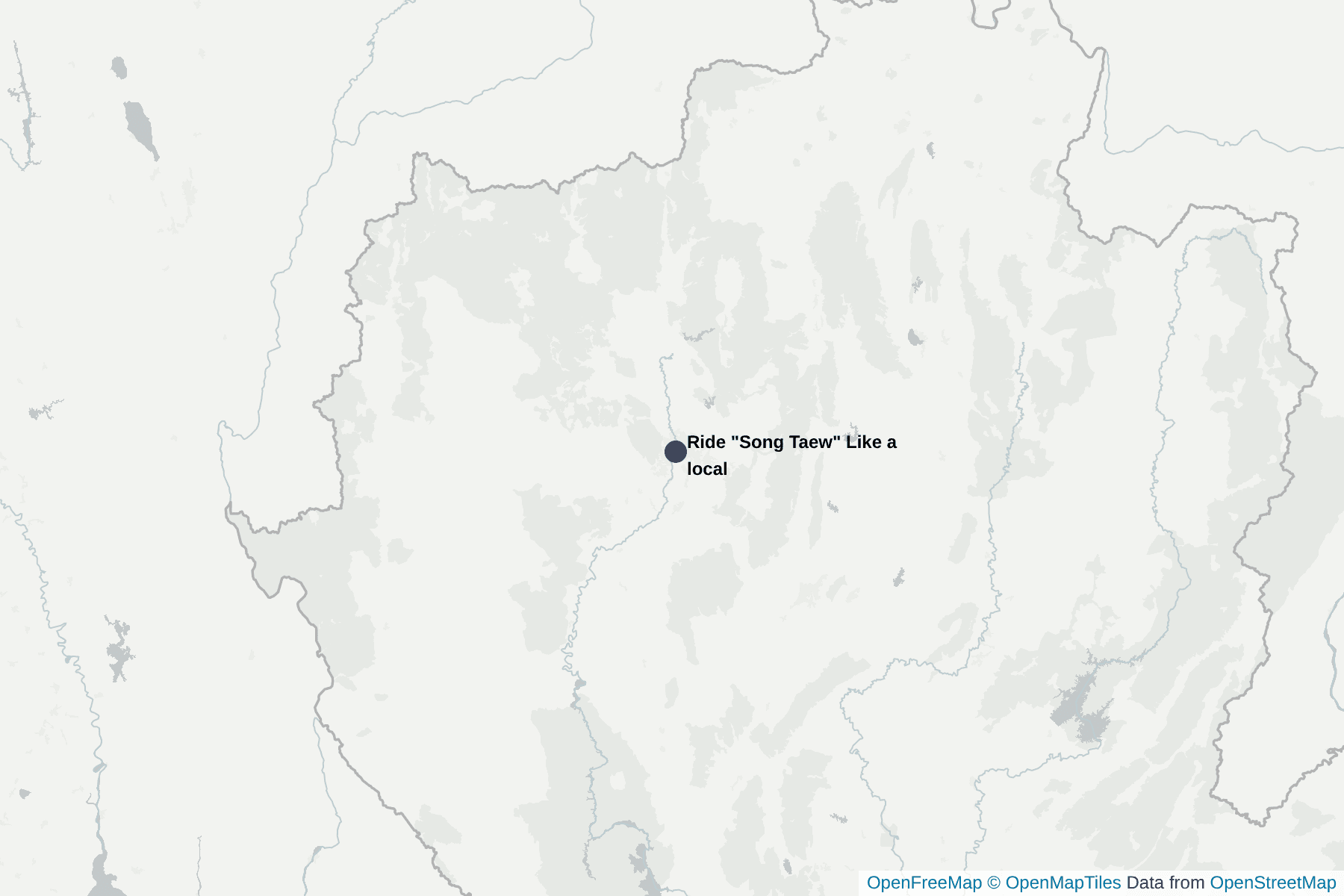 Carte de Ride "Song Taew" Like a local